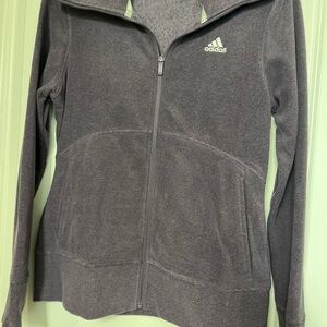 Adidas Women's Charcoal Full-Zip Jacket